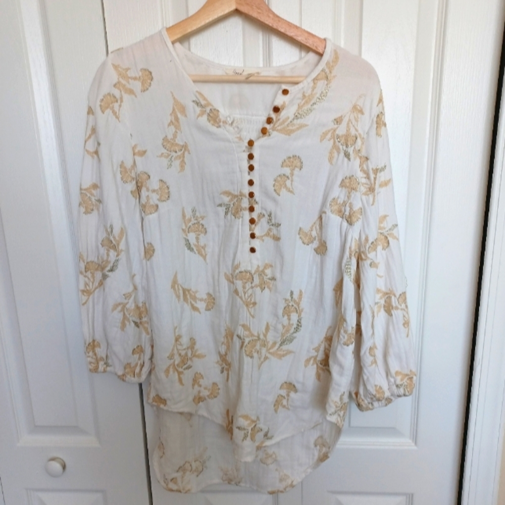 Anthropologie Floreat label tunic size medium